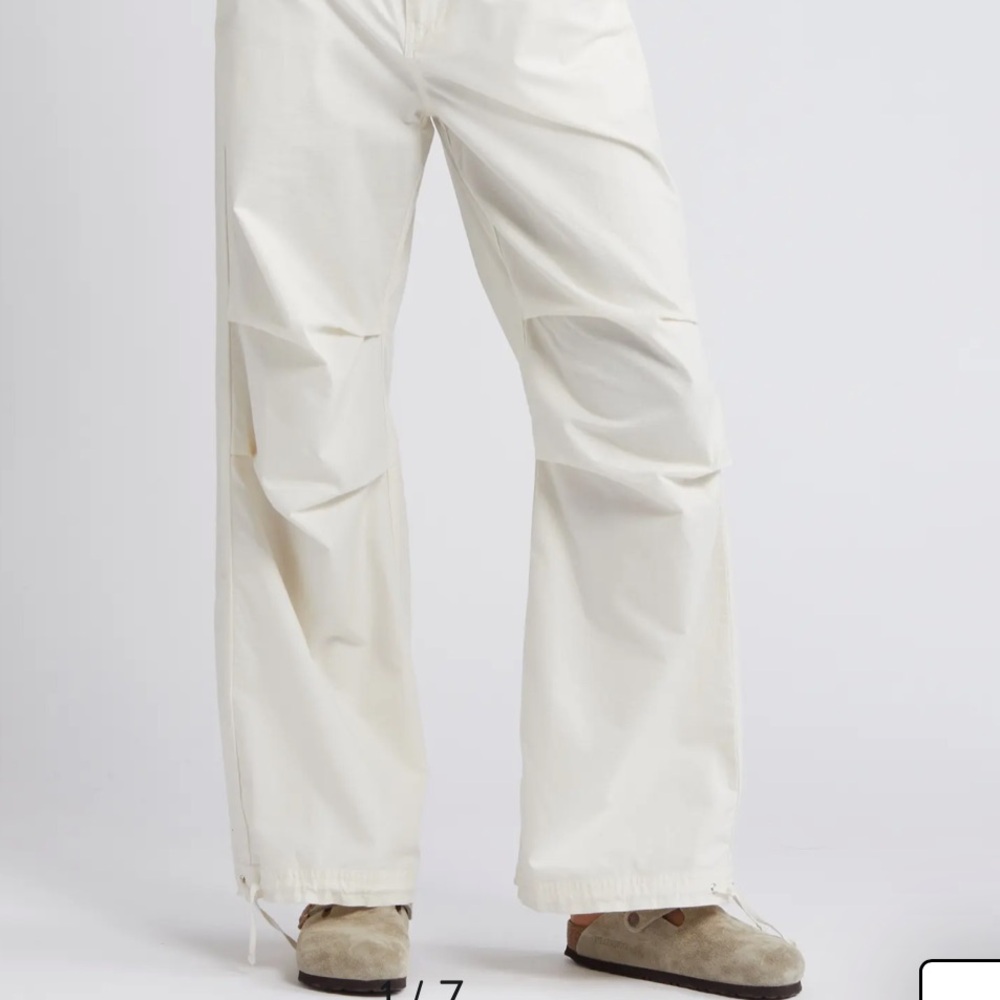 New BP Cream Wide-Leg Pants